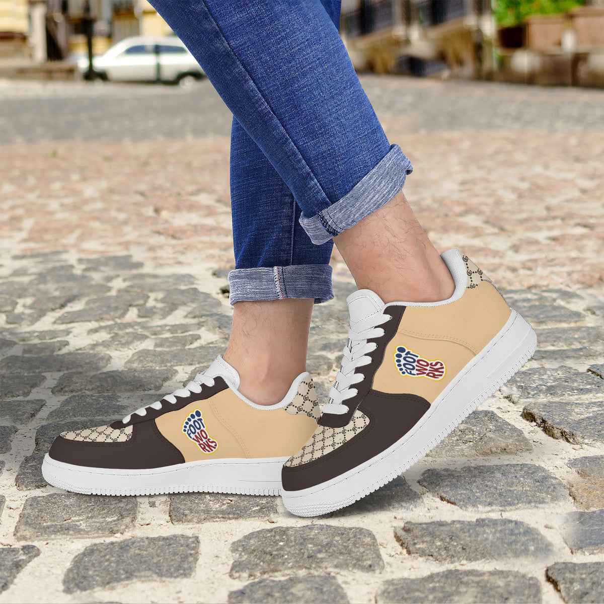 Brown Low Top Unisex Sneaker