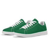 Green Unisex Premium Synthetic Leather Sneakers – Handcrafted Comfort by Footworks Shoes