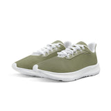 Olive Green Unisex Lace Up Running Shoes