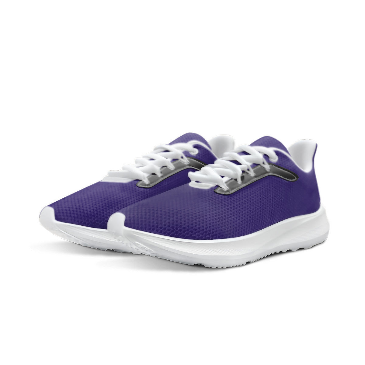 Purple Unisex Lace Up Running Shoes