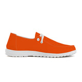 Orioles Orange Canvas Loafers Slip On