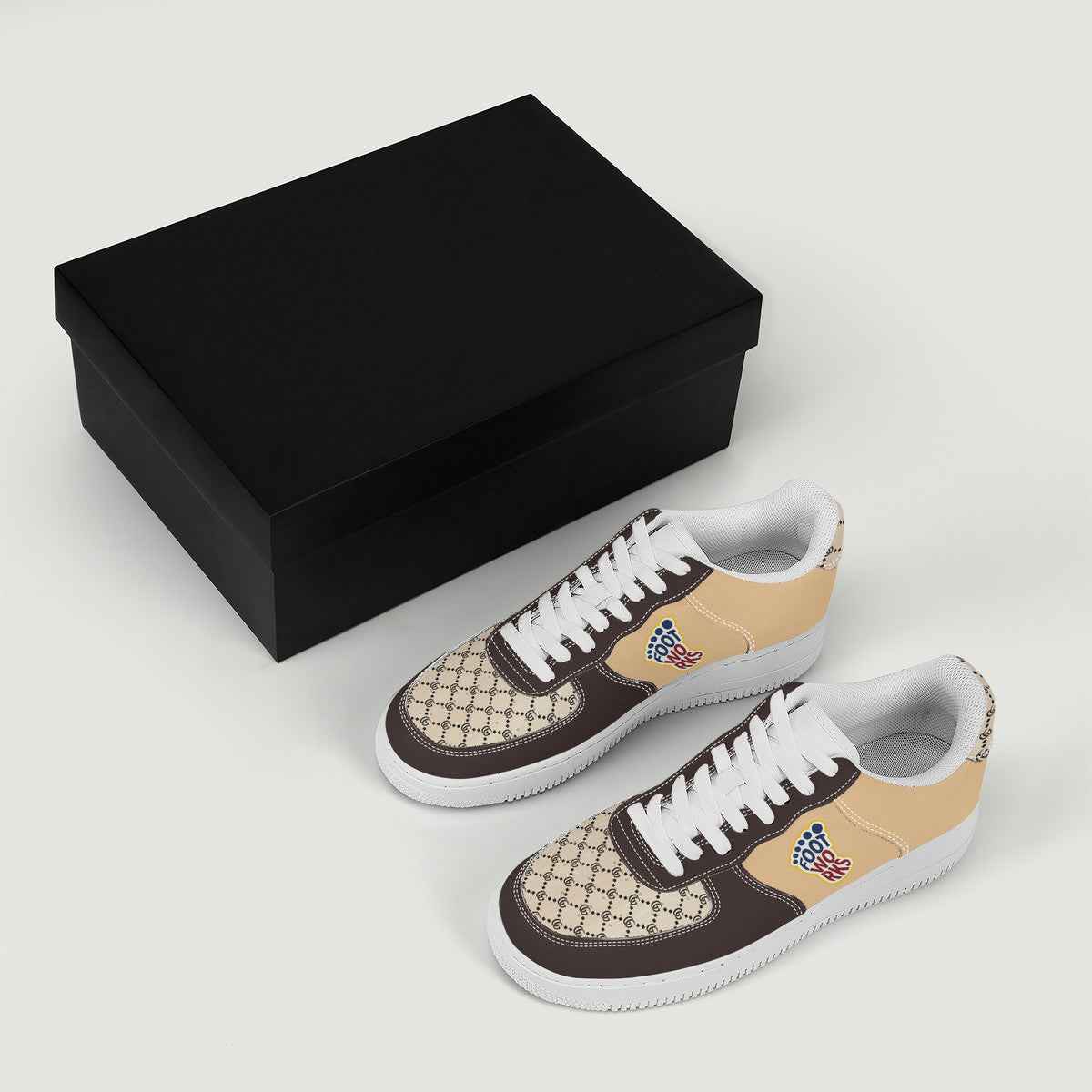 Brown Low Top Unisex Sneaker