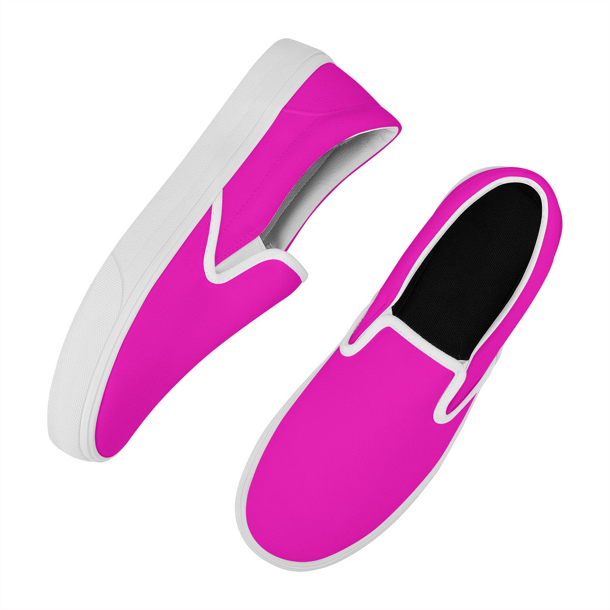 Hot Pink Skate Slip On Shoes