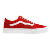 Red Low Top Flat Sneaker