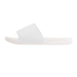 White Slide Sandals