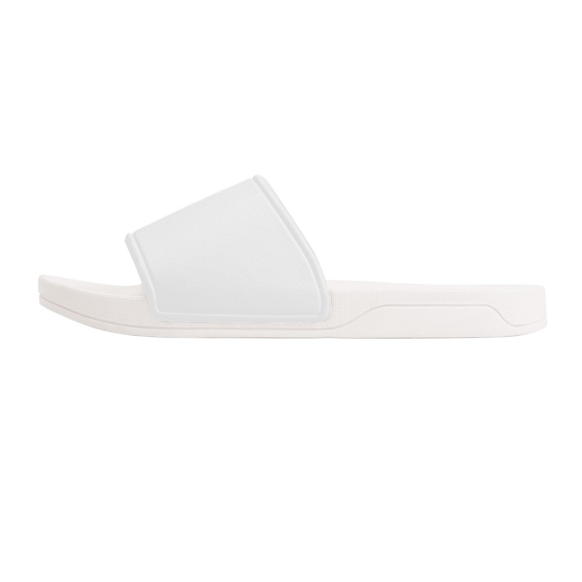 White Slide Sandals