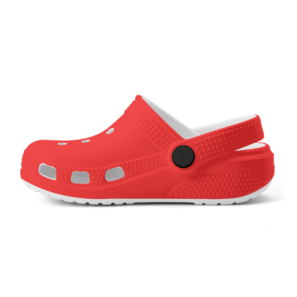 Kid's Neon Red Casual Clogs