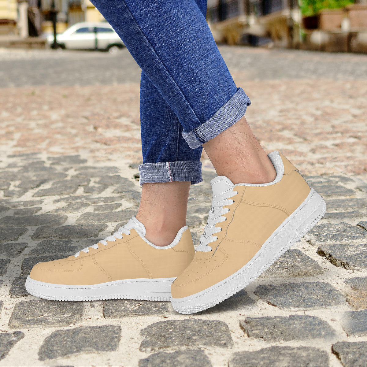 Tan Low Top Unisex Sneaker
