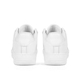 White Unisex Microfiber Sneakers