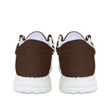 Unisex Brown Tribal Pattern Canvas Loafers