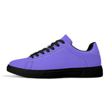 Purple Unisex Premium Synthetic Leather Sneakers
