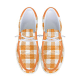 Orange Unisex Canvas Loafers