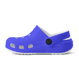 Kid's Neon Dark Blue Casual Clogs