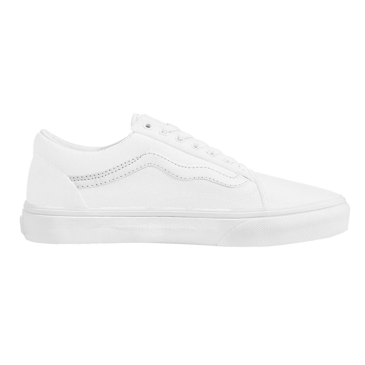 White Low Top Flat Sneaker