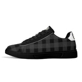 Black Unisex Premium Synthetic Leather Sneakers