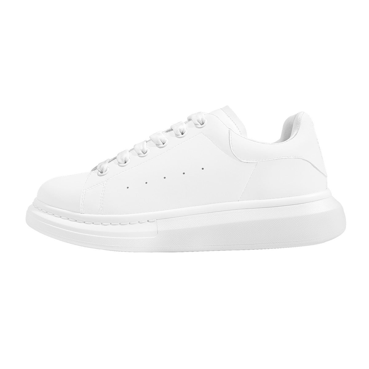 White Heighten Low Top Shoes