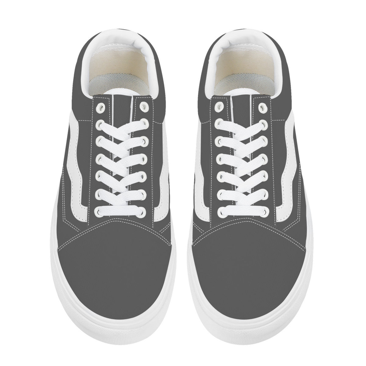Gray Low Top Flat Sneaker