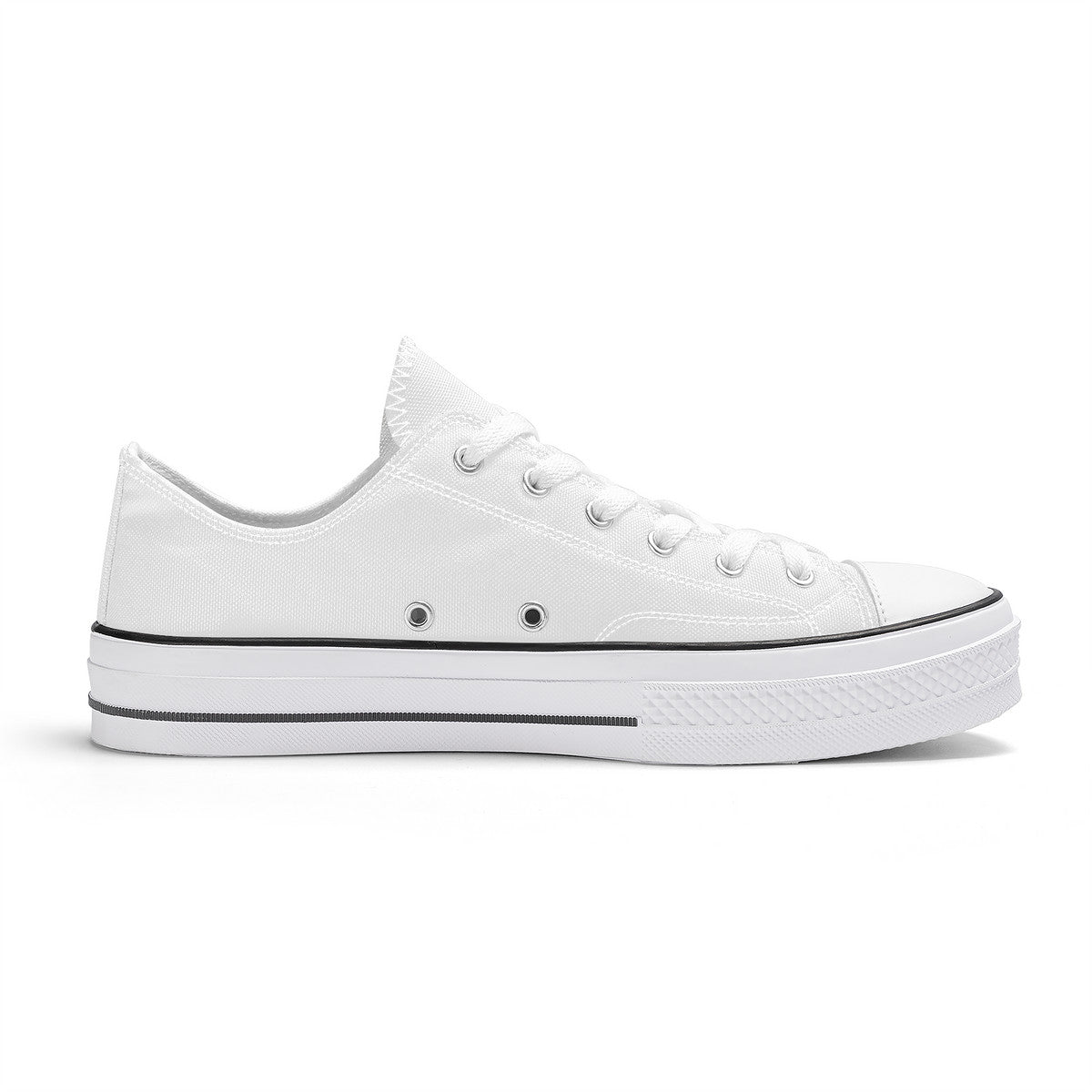 WhiteUnisex Classic Low Top Canvas Shoes