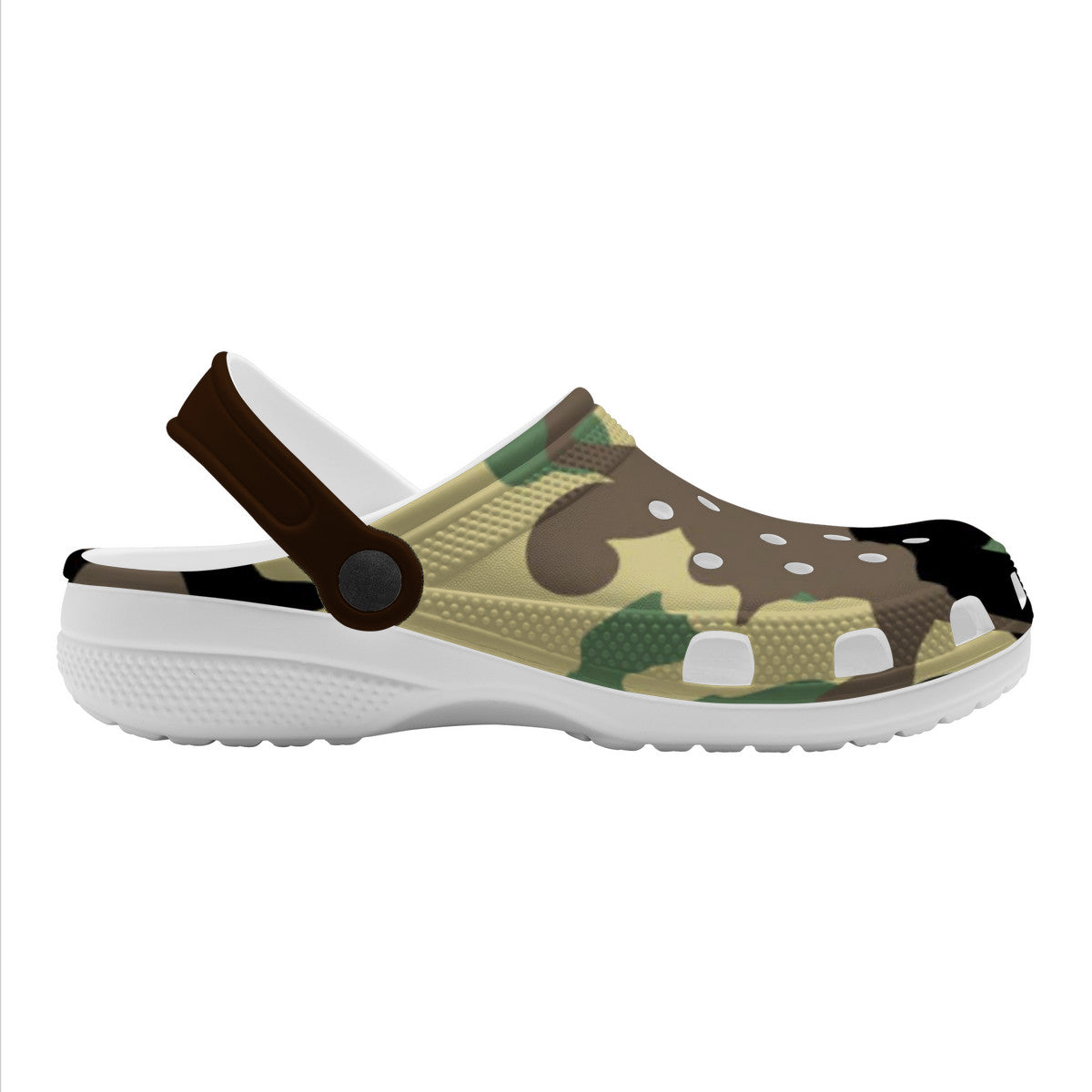 Kids Camo Pattern Clogs