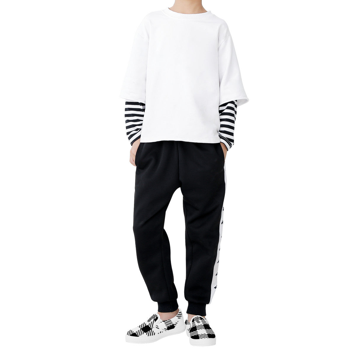 Kids Slip-on shoes - B&W Pattern