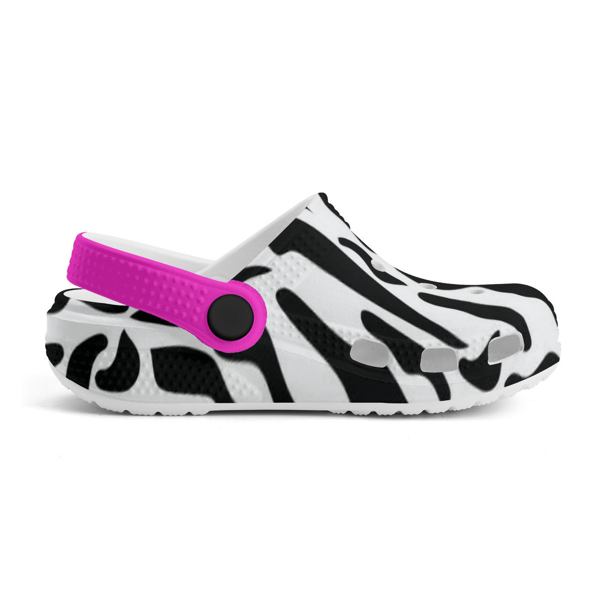 Kid's Zebra Pattern Casual Clogs