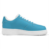 Sky Blue Unisex Microfiber Sneakers