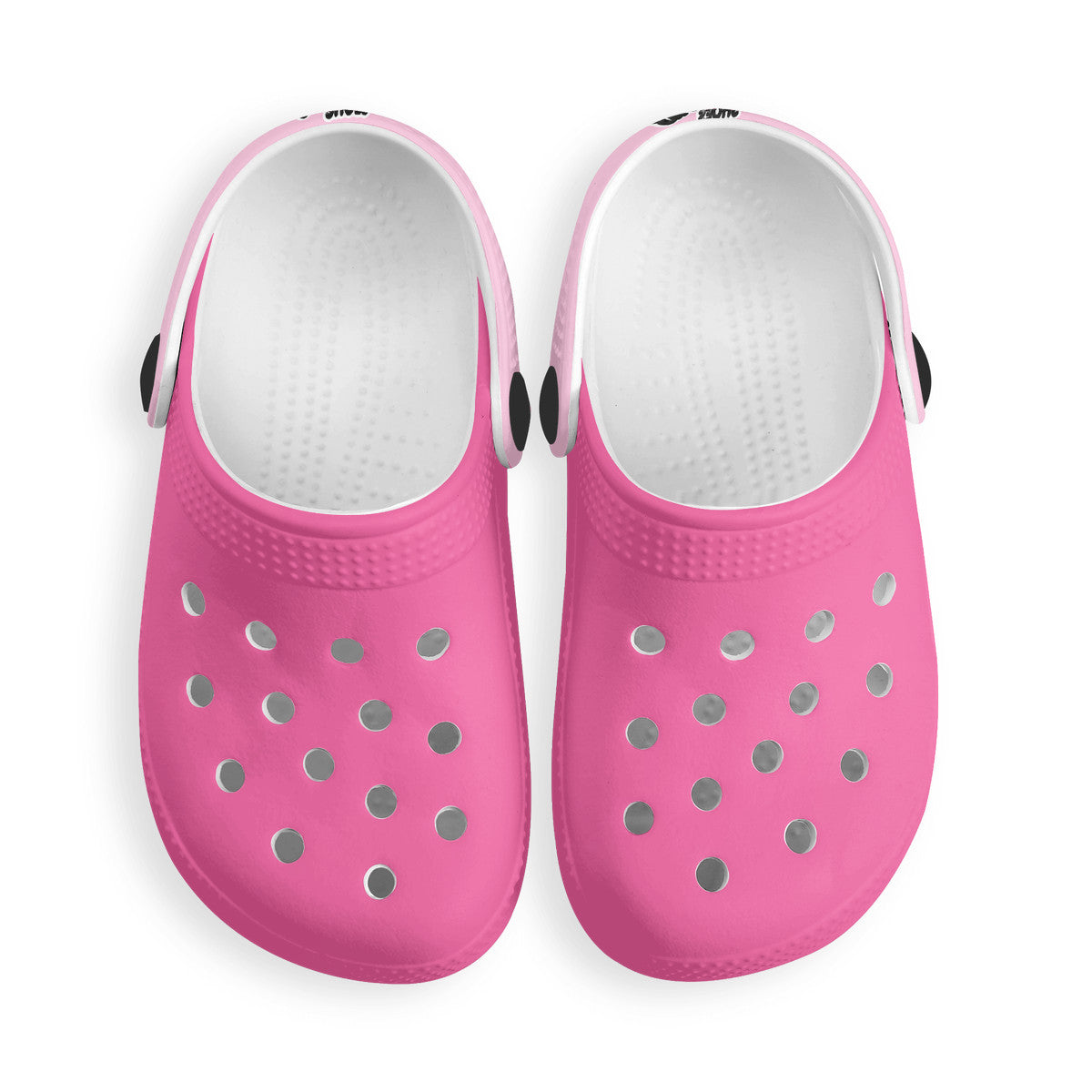 Kid's Fushia and Light Pink Casual Clogs