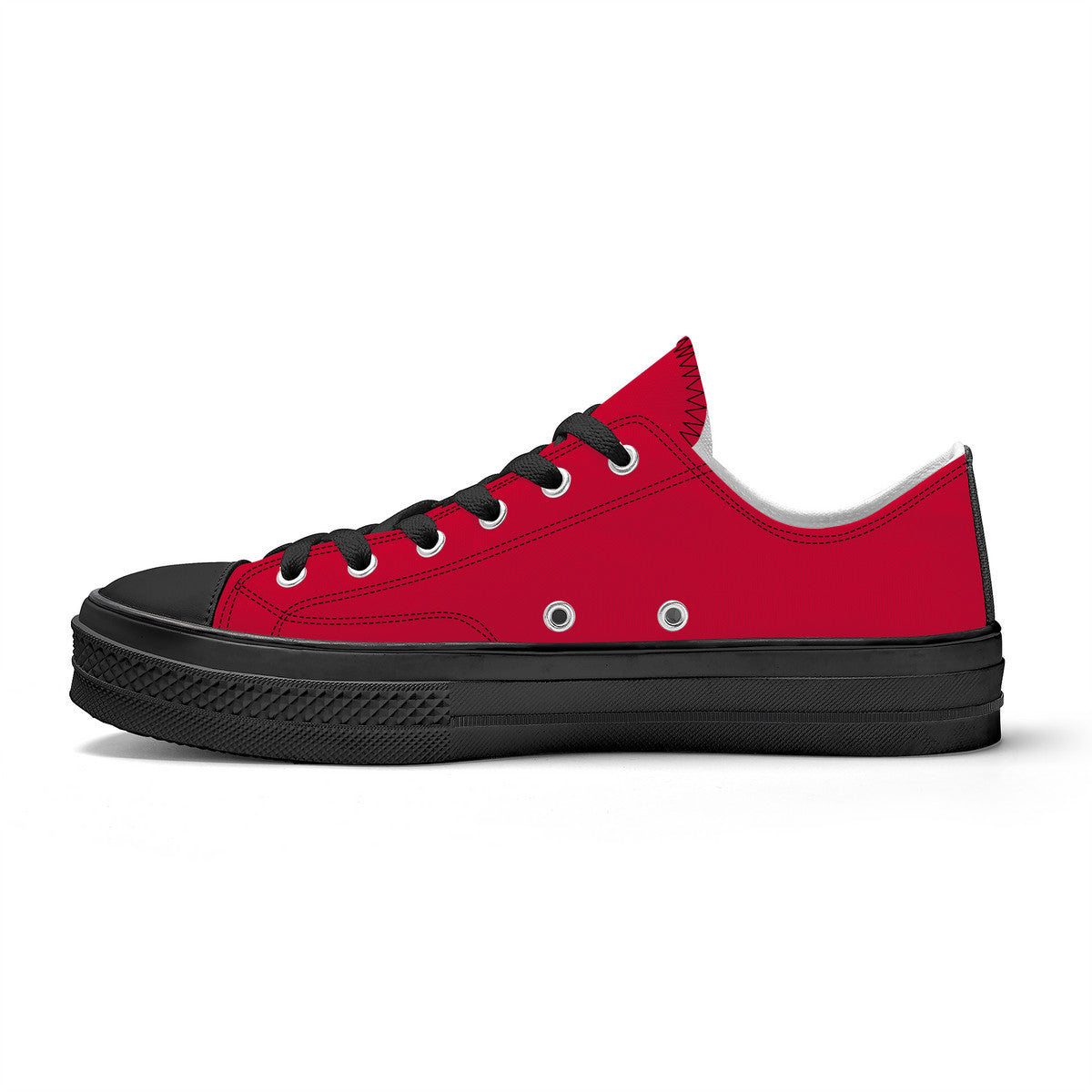 Red Unisex Classic Low Top Canvas Shoes