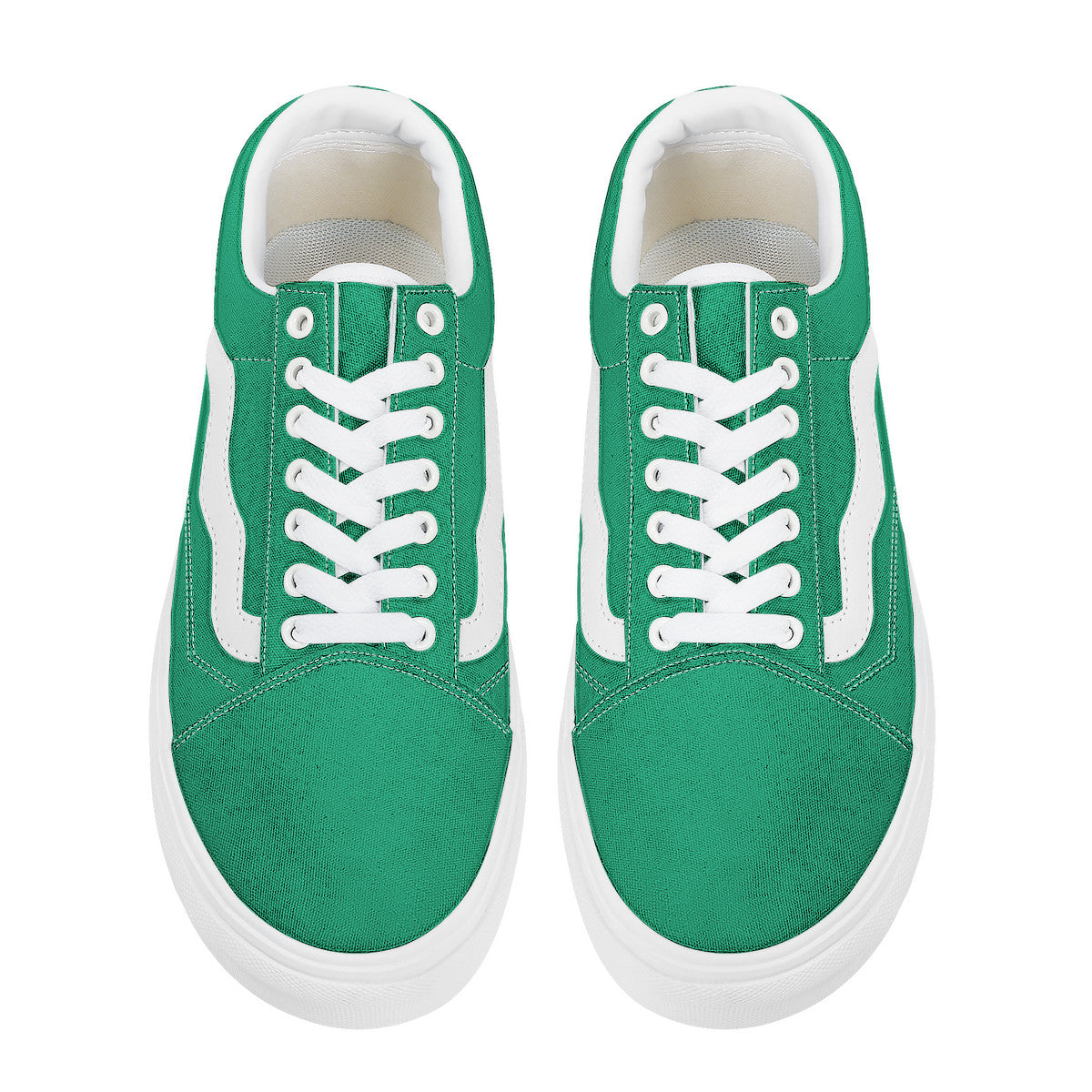 Green Low Top Flat Sneaker