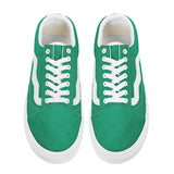 Green Low Top Flat Sneaker