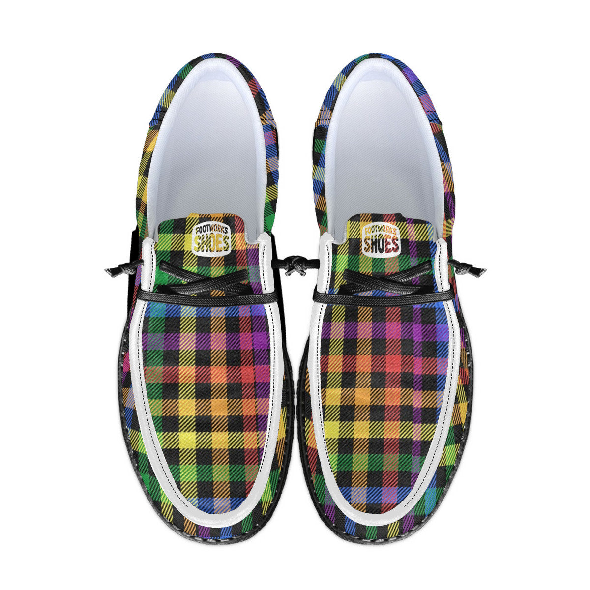 Gay Pride Rainbow Allgender Canvas Loafers