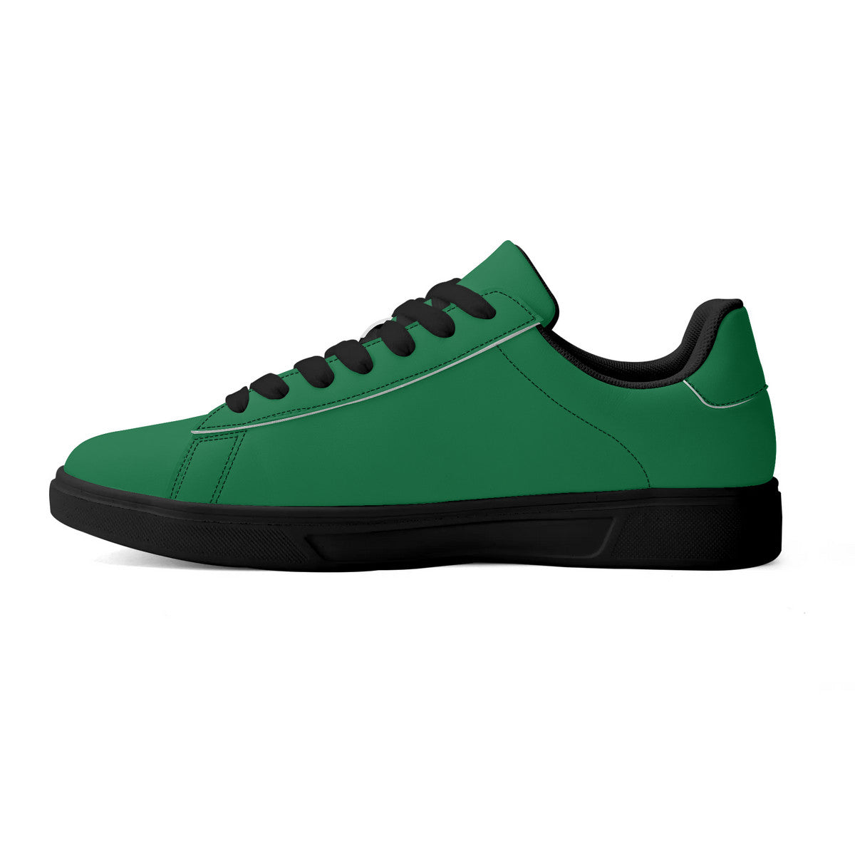 Green Unisex Premium Synthetic Leather Sneakers – Handcrafted Comfort by Footworks Shoes