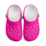 Kid's Neon Pink Casual Clogs