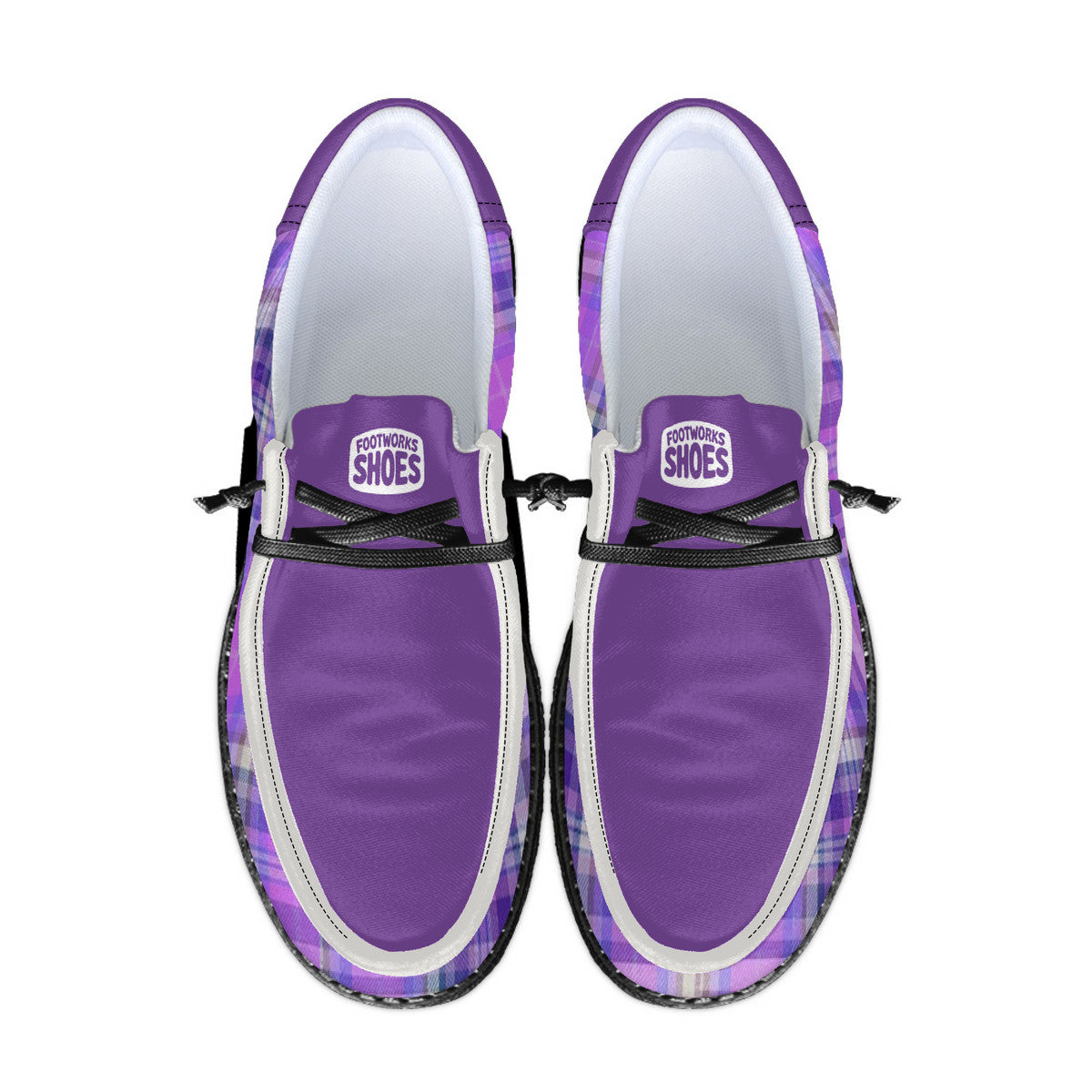 Purple Unisex Canvas Loafers