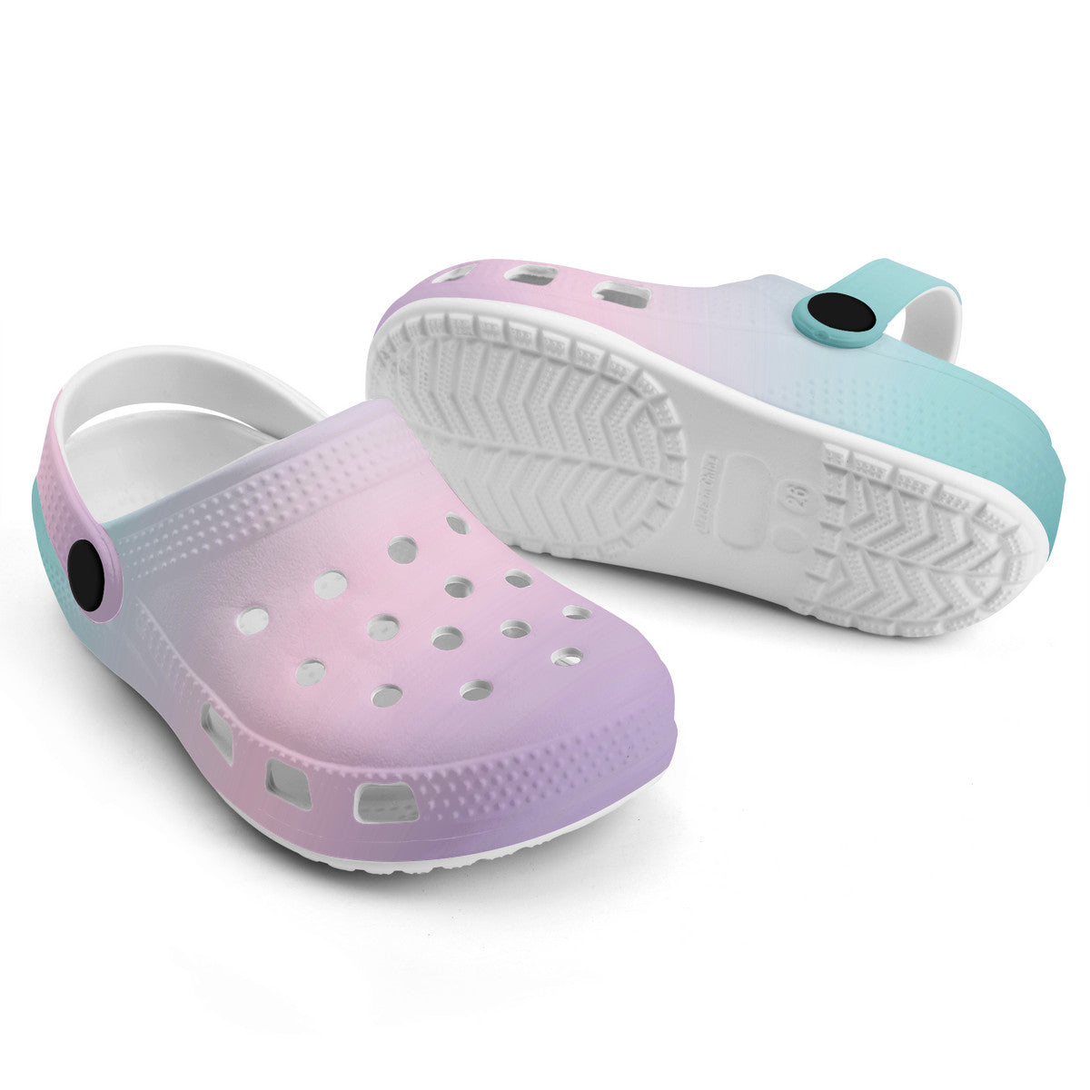 Kid's Mermaid Gradient Casual Clogs