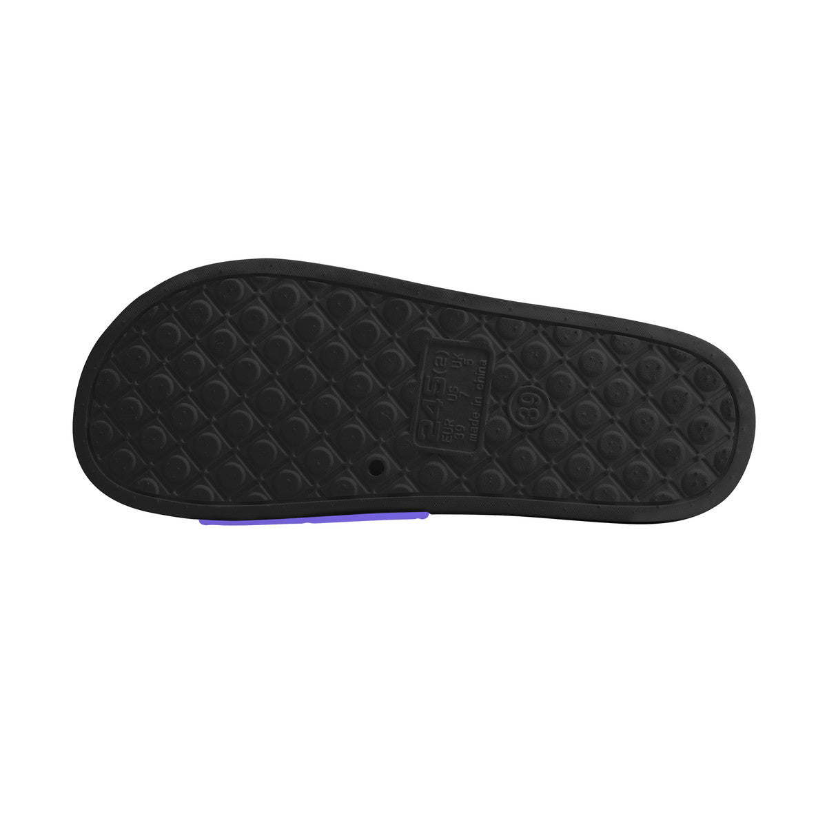 Purple Slide Sandals - Black