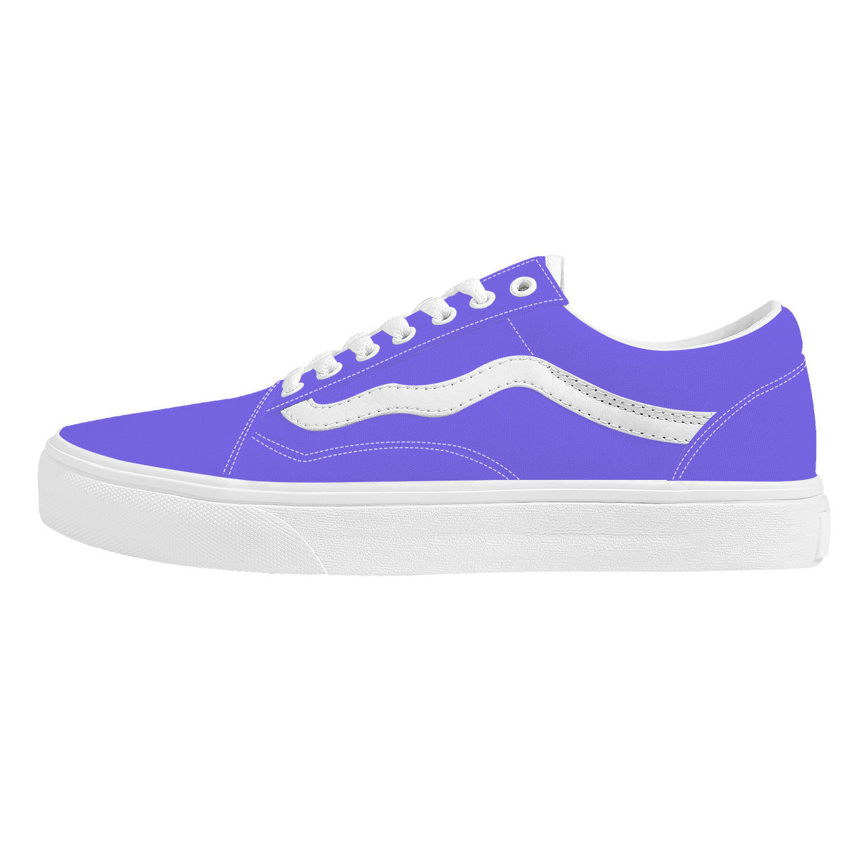 Purple Low Top Flat Sneaker
