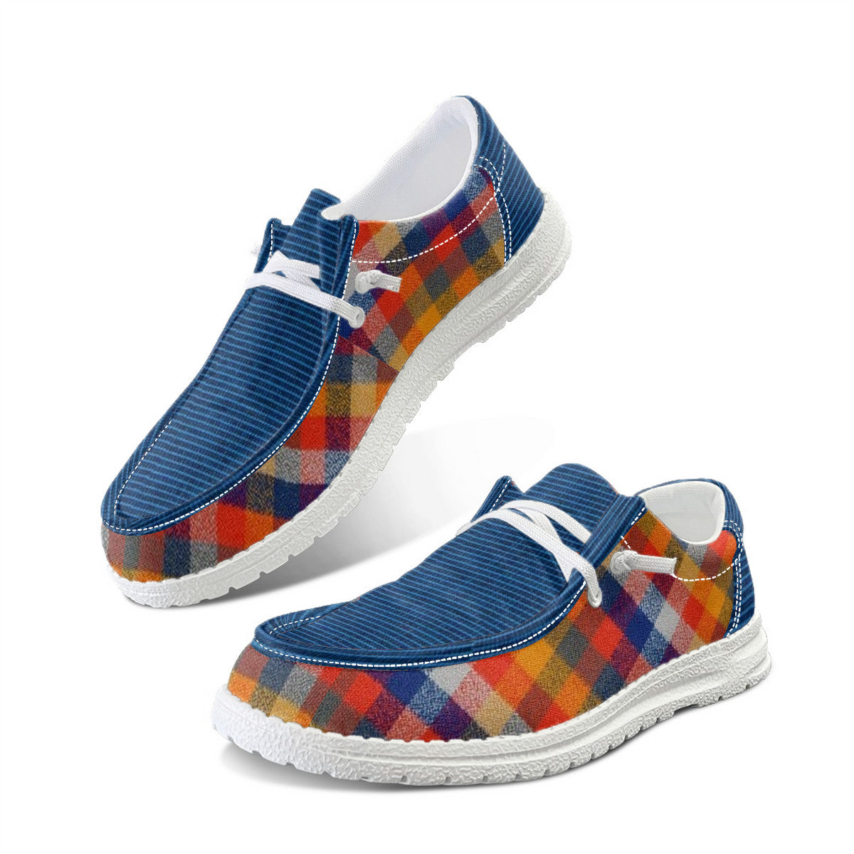 Multicolor Unisex Canvas Loafers