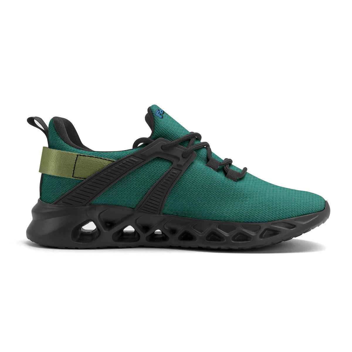 Unisex Neon Green Elastic Sport Sneakers