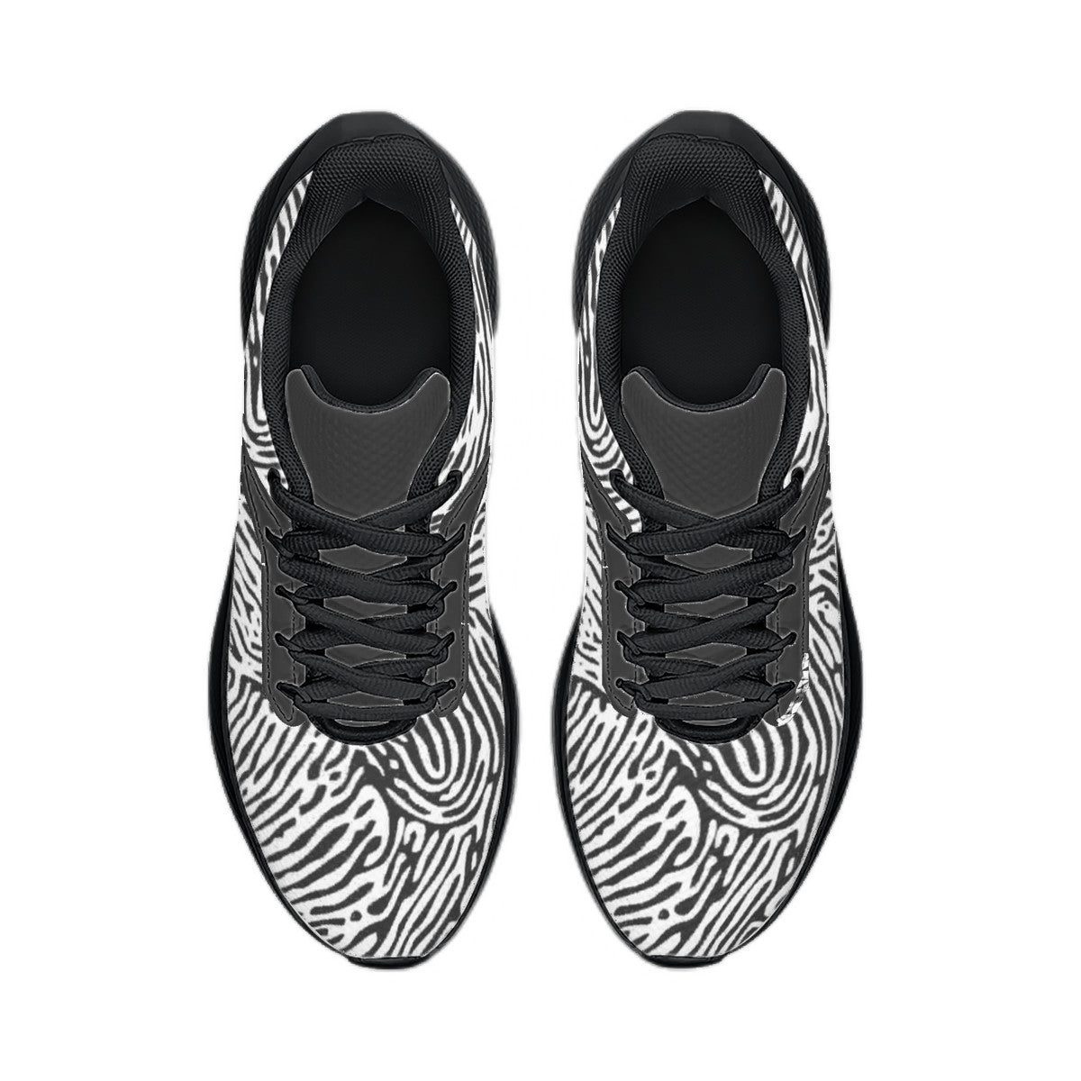 Fingerprint Unisex Lace Up Running Shoes
