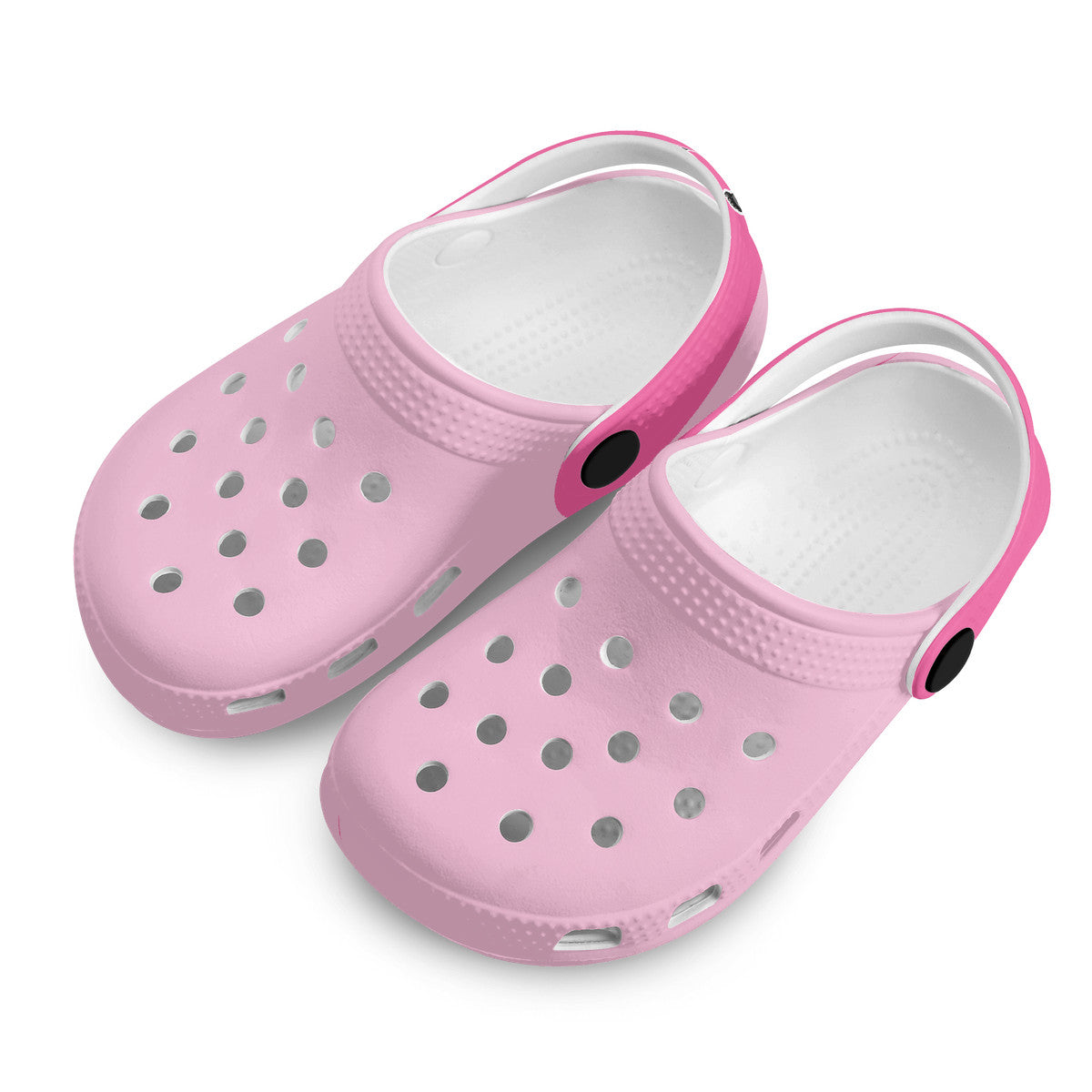 Kid's Light Pink and Fushia Casual Clogs