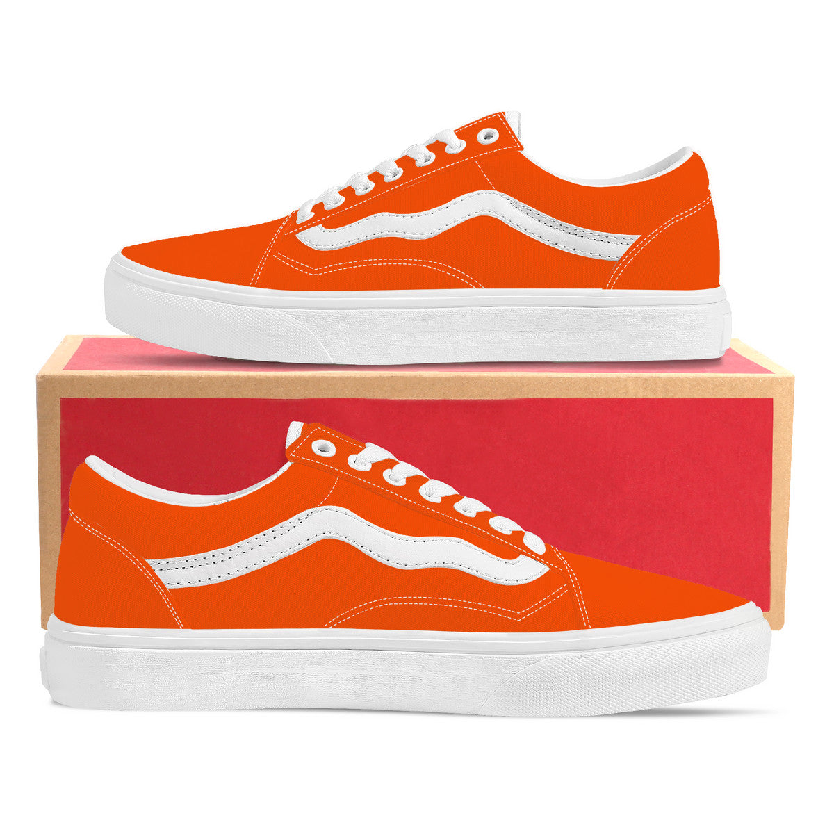 Orioles Orange Low Top Flat Sneaker