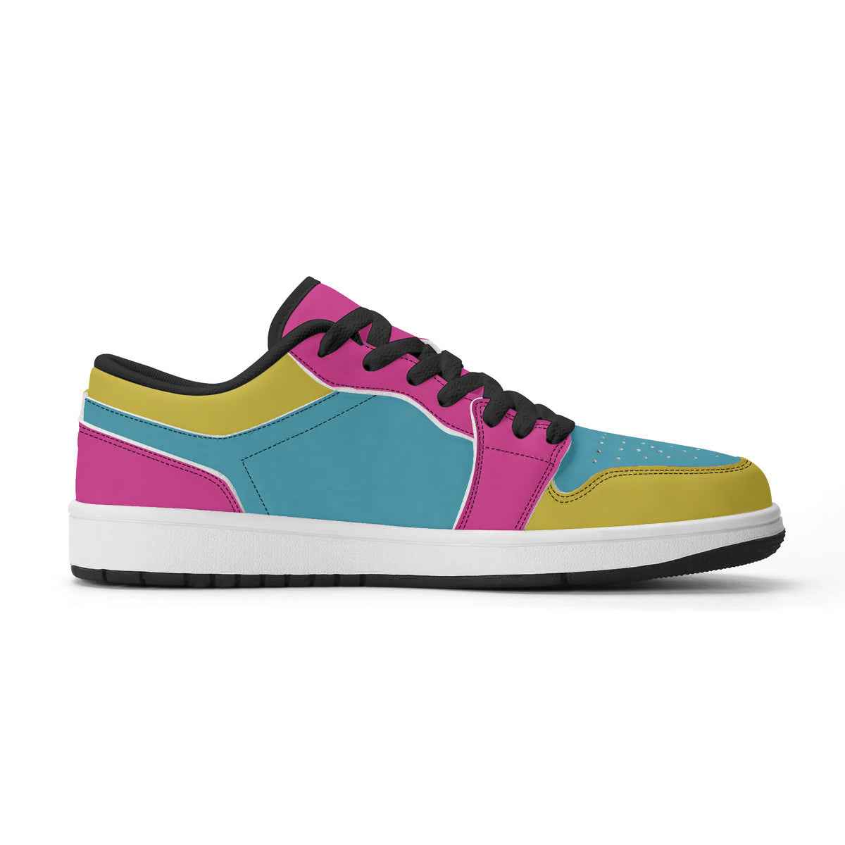 Unisex New Synthetic Leather Low Top Sneakers