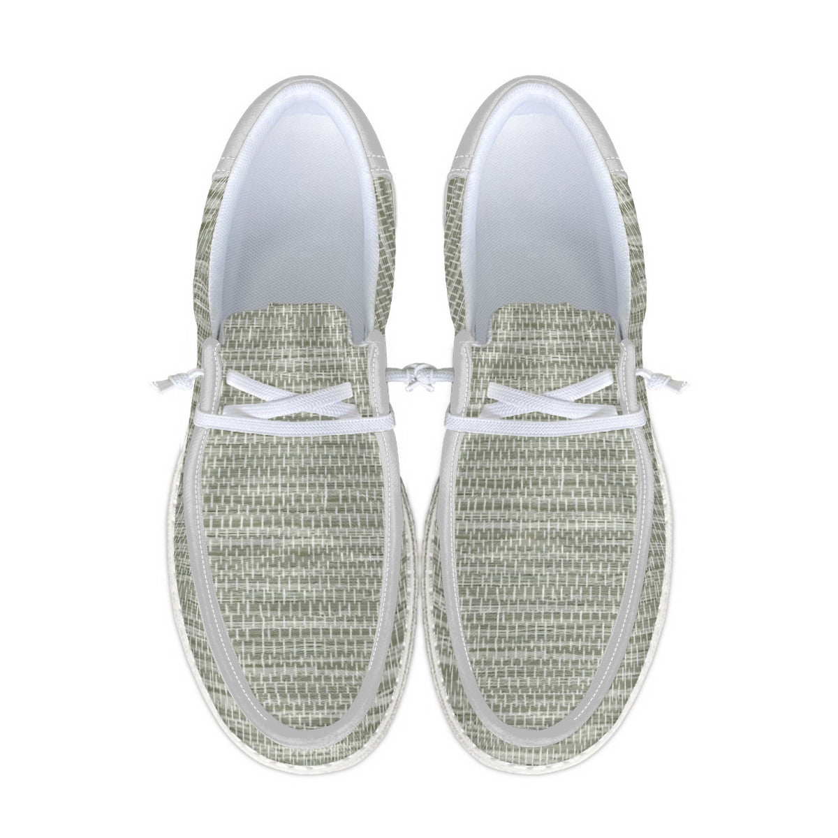 Gray Trendy Canvas Loafers