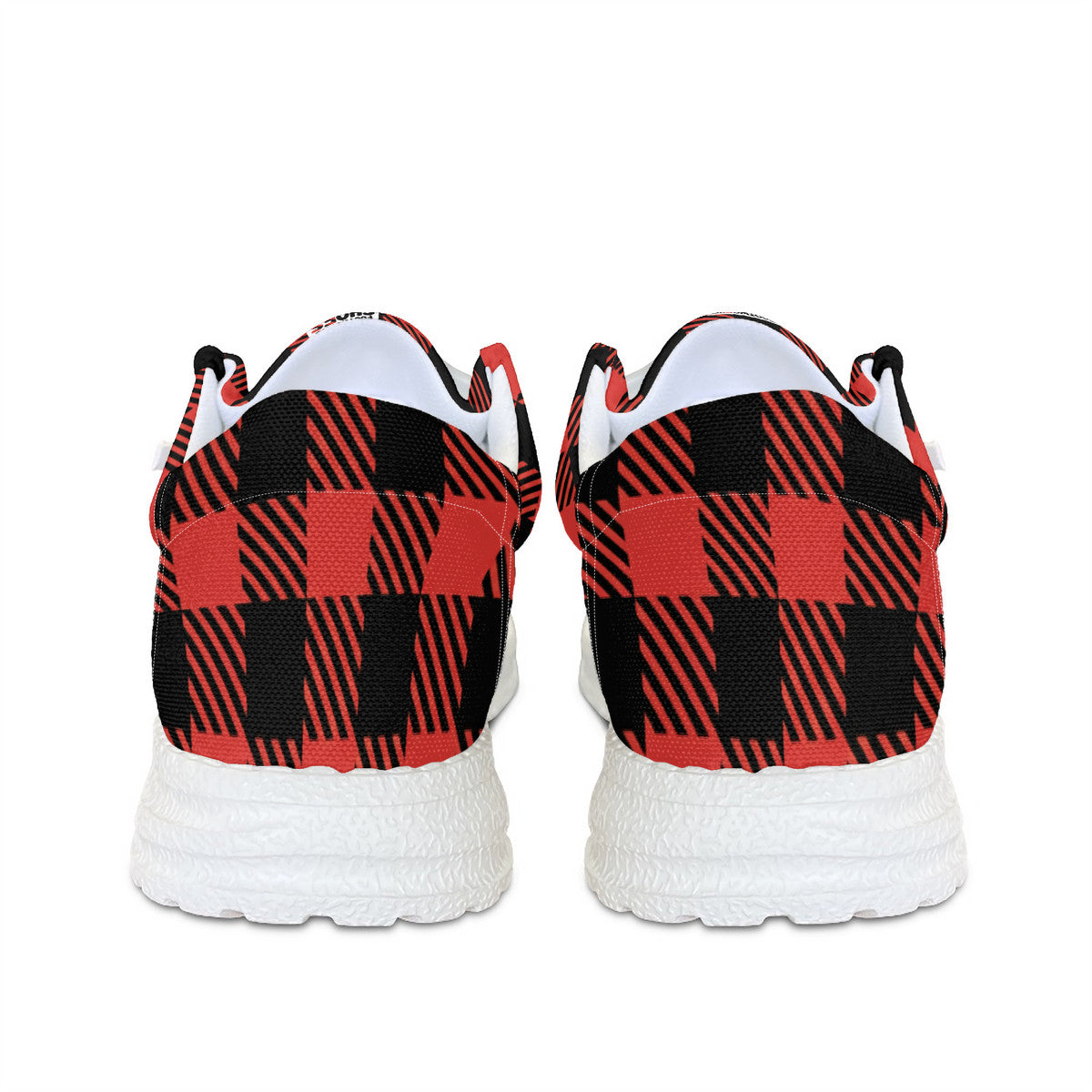 Red Plaid Unisex Canvas Loafers