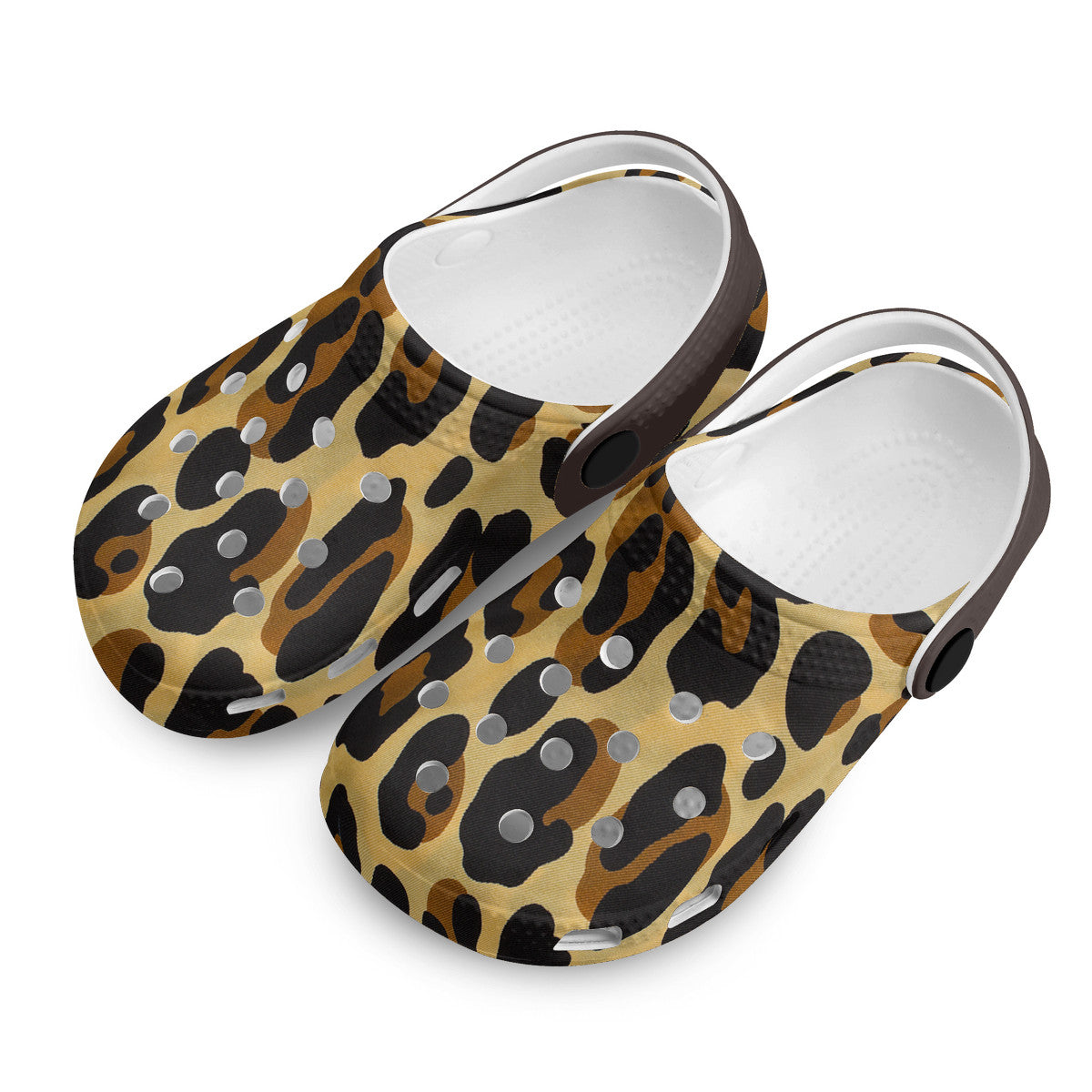 Kid's Leopard Pattern Casual Clogs
