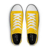 Bannana Yellow Unisex Classic Low Top Canvas Shoes