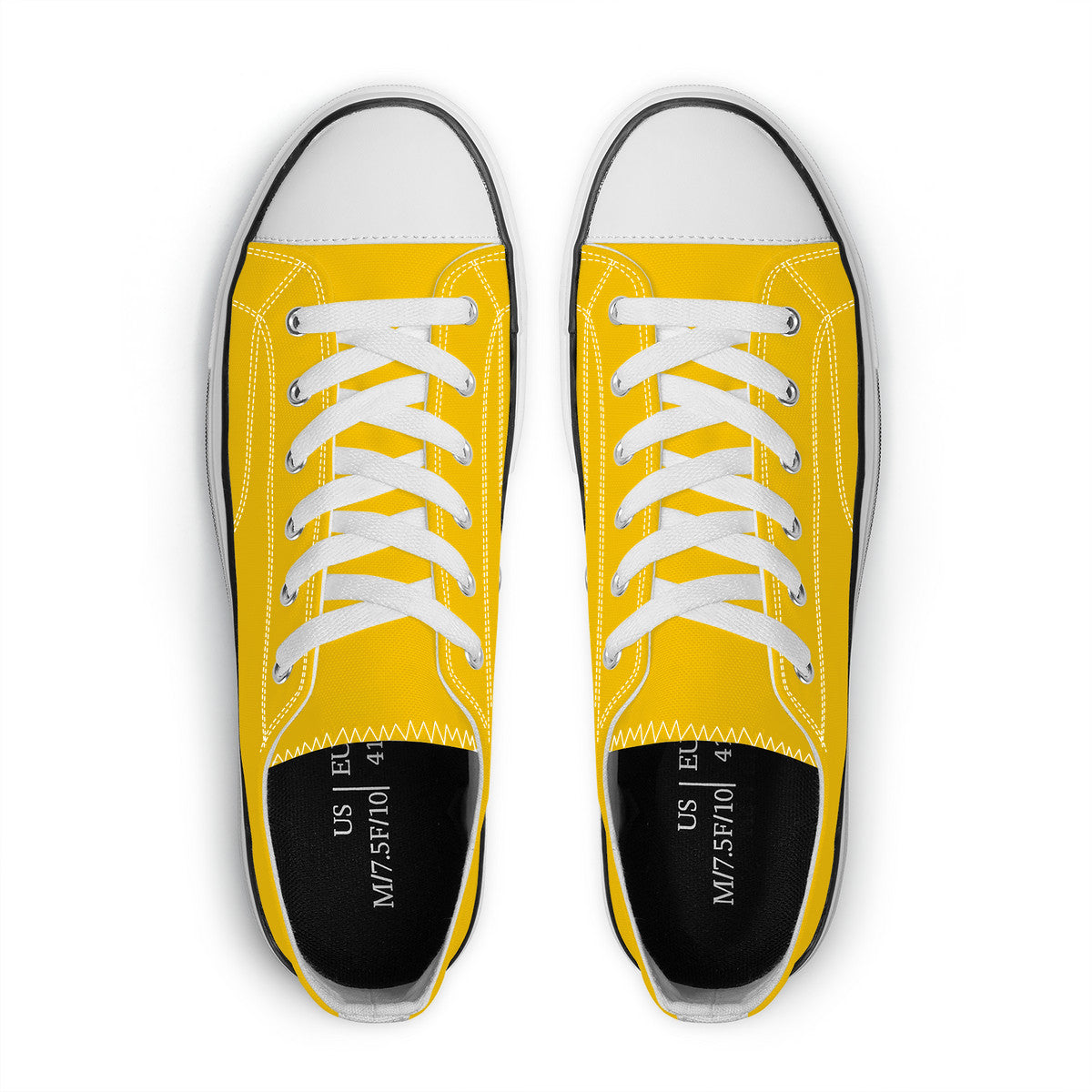 Bannana Yellow Unisex Classic Low Top Canvas Shoes