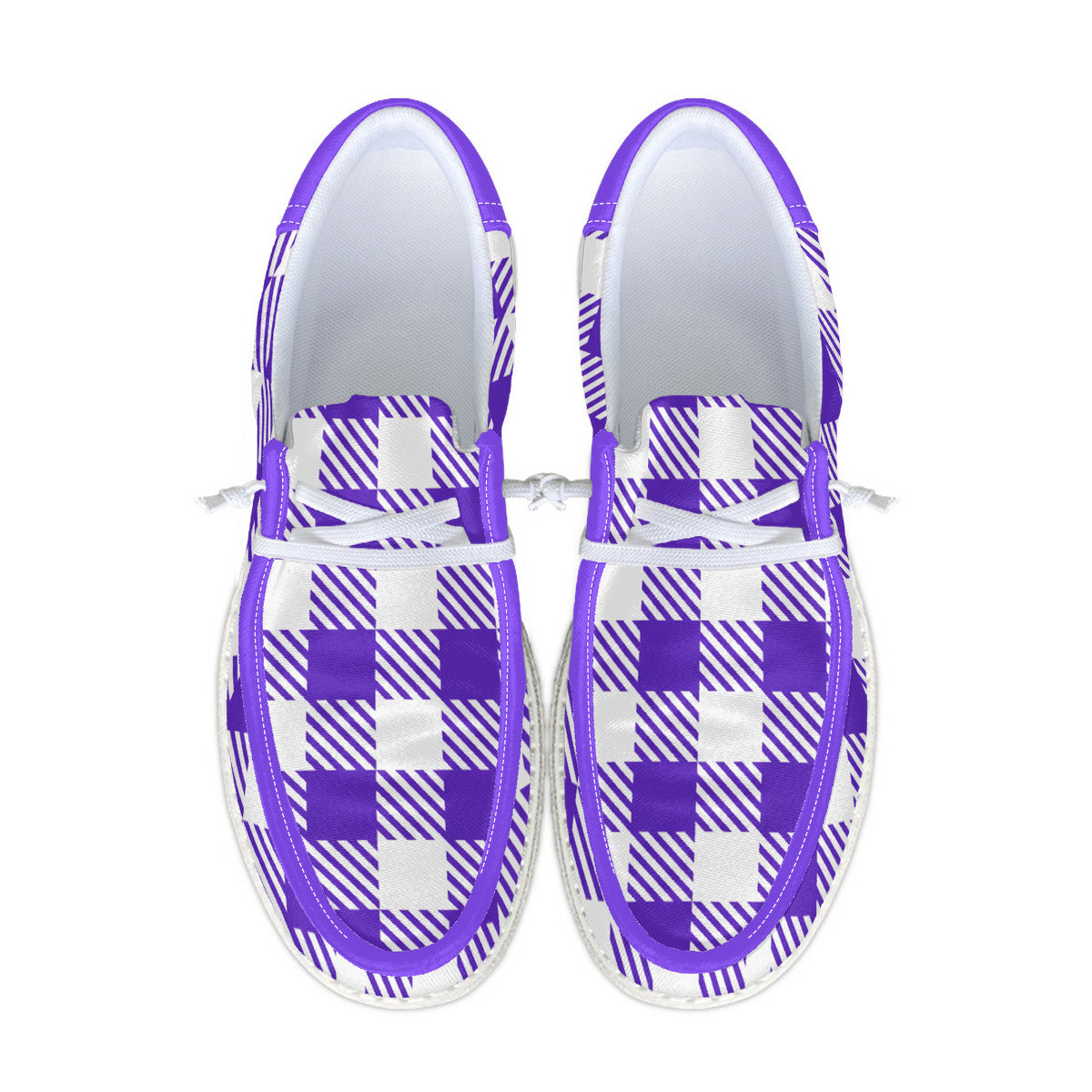 Purple Unisex Canvas Loafers