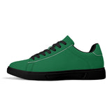 Green Unisex Premium Synthetic Leather Sneakers – Handcrafted Comfort by Footworks Shoes